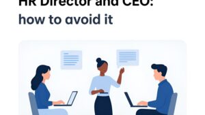 Противостояние HR-директора и CEO в офисе как иллюстрация конфликта руководителей от Концепт Кадр